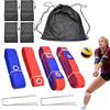 Generic Linee di confine all'aperto del campo da pallavolo Set per sabbia | Accessori pieghevoli Attrezzature di formazione per sport Sun Lake College Park Backyard Outdoor Court Park Giochi