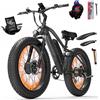 LANKELEISI Bicicletta Elettrica con Motore Doppio MG740PLUS (Grigio)
