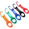 POPETPOP 5 Pezzi Clip per Bottiglia da Esterno in Silicone | Alluminio, Nylon e Portachiavi, Fissaggio Elastico, Uso a Zaino o Bicicletta, per Collo Ampio