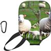 YQxwJL Copertura per pagaia in neoprene con stampa di pecore e agnelli, custodia protettiva con cerniera con tasca in rete e moschettone