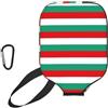 YQxwJL Copertura per pagaia in neoprene con stampa bandiera bulgara, custodia protettiva con cerniera con tasca in rete e moschettone