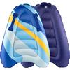 Bubuny Tavola da nuoto gonfiabile per bambini con manici, pieghevole, 75 x 65 x 15 cm, tavola da surf per bambini per il surf in spiaggia, piscina, nuoto, estate, sport acquatici