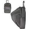 Generico Golf Ball Pouch - Oxford Cloth Mini Bag | Belt Loop Holder Case | 600D Fabric Small Accessories Carrier, Black 4.72 Inch Storage Pack, Beginner Golfer Gift, For Park Golf Backyard Range