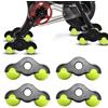 LOMUG Rocker Plate Feet, adattatore per allenamento indoor Cycling Snap Rocker Feet, accessorio per cyclette, piedini da tennis, adattatore per piedi per Wahoo Kickr Core (4 rulli trainer, 8 palline