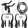 Generic Set freno anteriore e posteriore 1 set pinze leve cavi bici e kit leva accessori bici