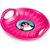EMIX24.DE Scivolo da neve Speed M, rosa, diametro 60 cm, con scanalature | 2 maniglie, resistente al gelo fino a -28 °C, per bambini, giocattolo invernale