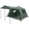 HBBMGYD Tenda familiare verde militare 6 persone in poliestere e acciaio