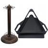 predolo Porta Stecche da Biliardo a 6 Posti con Struttura Triangolare, Base in Metallo con Contrappeso, Design Verticale Stabile, Stoccaggio Organizzato per S