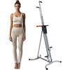 Generic Scalatore verticale, telaio in acciaio per cardio fitness per casa, scaletta pieghevole, altezza regolabile, supporta 150 kg di allenamento completo del corpo