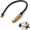 AJKQNMA Livawnd - Adattatore per valvola Schrader e valvola Presta 2 in 1, tubo di prolunga in gomma da 40 cm per compressore d'aria, tubo di gonfiaggio per auto, bicicletta, moto