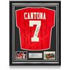 Exclusive Memorabilia Maglia del Manchester Utd 94 autografata da Eric Cantona. Cornice superiore