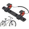 Generic Fibbia laterale per borsa della bicicletta | Clip regolabile per | Portapacchi regolabile per bici e moto, con fibbia laterale per sella | Clip regolabile per borsa da sella per Motorc