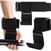 TULEBOLIAN Set di 2 ganci per sollevamento pesi, 272 kg | Neoprene imbottito, rivestimento in gomma antiscivolo. Adatto per manubri con diametro di 25-50 mm.