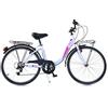 Dino Bikes Bicicletta da Donna 24 pollici - Aurelia Summertime Bike Bianca