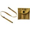 Generic M1 Carabina Sling & Buttstock, riproduzione in stile militare statunitense della Seconda Guerra Mondiale Seconda Guerra Mondiale, Borsa portariviste in tela kaki con cinghia di cotone da 2,5 cm