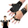 Generic Guanti da allenamento da uomo, assorbono il sudore, robusti, senza dita | Guanti da allenamento con supporto per polso per allenamento in palestra e bici