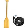 Gralara Pagaia in Legno Realizzata a Mano, Leggera, con Impugnatura Ergonomica, Ideale per Kayak, Canoa, Canottaggio, Lago E Fiume. Adatta per Sport Acquatici