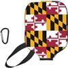 YQxwJL Copertura per pagaia in neoprene con stampa bandiera del Maryland Stato, custodia protettiva con cerniera con tasca in rete e moschettone