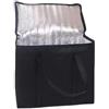 Tidevib Borsa termica termica grande per il pranzo per la consegna di cibo, pieghevole, per picnic, spesa, con fodera a tenuta stagna, 33 x 20,5 x 35,5 cm