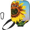 YQxwJL Copertura per pagaia in neoprene con stampa di girasoli e fiori, custodia protettiva con cerniera con tasca in rete e moschettone