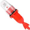 Vaguelly Luce Subacquea LED Rossa per Pesca Notturna, Versione | Corpo in Plastica, Copertura Rigida Trasparente, Anello, Attacco Corda, per Totani e Aragoste