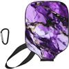 YQxwJL Copertura porpora della pagaia di Pickleball del neoprene della stampa del marmo della chiusura lampo della manica protettiva con la tasca della maglia