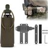 LXGXFNB Portacaricatori Pistola Tattico Set Adattatore Orizzontale 9mm | Convertire Custodie Verticali Orizzontali Estrazione Rapida Porta 9mm Fibra Carbonio Leggera Montaggio Cintura