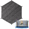Generic Tenda parasole per trampolino, in tessuto a rete, design pieghevole | Parasole di raffreddamento protettivo accessorio per feste di compleanno, picnic, eventi comunitari, cortile all'aperto