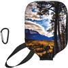 YQxwJL Rocky Mountain Range - Custodia protettiva in neoprene con cerniera e tasca in rete e moschettone