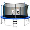 Generic Rete di ricambio per trampolino, per esterni, con rete di sicurezza, telaio rotondo, protezione di sicurezza con cinghie regolabili, rete di recinzione fosforo lampo per parco giochi all'aperto