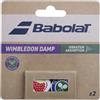 Babolat, Antivibratore per racchette modello Wimbledon Damp, confezione da 2, colori rosso/bianco e verde/viola, taglia unica, assorbimento massimo delle vibrazioni della corda