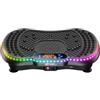 GartistGo Pedana Vibrante, Piattaforma Vibrante 200 Livelli con 5 Programmi, Piastra Vibrante per Allenamento Completo a Casa, LED 7 Colori, Bluetooth, 150 kg, Compatta 6,4 kg