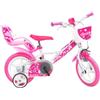 Tecnobike Shop Bici per Bambina Bicicletta Dino Bikes Little Heart Taglia 12 - 14 - 16