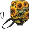YQxwJL Copertura della pagaia del pickleball del neoprene della stampa dei girasoli, manicotto protettivo della chiusura lampo con la tasca della rete e il moschettone