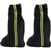 BESTOMZ Ghette Copriscarpe Antipioggia Oxford Nero XXL | Escursioni su Sentieri e Neve, Bordo in Gomma, Striscia Riflettente, per Scarpe da Trekking