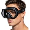 Generico Full-Frame Wide-View Diving - High-Definition Tempered Glass | Standard 7x4 Inch | Diving Goggles Full Protection High Definition | Silicone Glass, for Snorkel