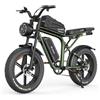 JANSNO X80 bicicletta elettrica per adulti, 48 V 17 Ah, conforme alle norme CE e EN 15194, autonomia 45-72 km, ed è dotata di sistema frenante a disco e borsa per il trasporto.