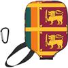 YQxwJL Copertura per pagaia in neoprene con stampa bandiera dello Sri Lanka, custodia protettiva con cerniera con tasca in rete e moschettone