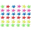 Generico Glow Star Shape Bike Spoke Beads - Night Riding Charms Attachment | |Wheel Wire Clips & Safety Reflectors - Night Riding Charms Attachment - Glow Star Shape Bike Spoke Beads - Beads