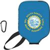 YQxwJL Copertura in neoprene per pickleball con stampa bandiera del South Dakota, custodia protettiva con cerniera con tasca in rete e moschettone