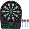 Lairun Tabellone elettronico per freccette con punta morbida Set di freccette con display LCD con 3 freccette, 12 punte, 18 giochi, Set di freccette elettroniche con punteggio automatico morbido