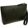 FAST WORLD SHOPPING - Pochette Uomo in Vera Pelle Made in Italy, Borsello Uomo Elegante con Manico da Polso Removibile, Clutch Porta Documenti e Accessori con Chiusura Zip in Metallo