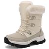 Generico Doposci Donna Impermeabili Con Fodera Invernali Scarpe Da Neve Stivali Termiche Antiscivolo Stivaletti Scarponi Imbottiti Dopo Sci Calde Doposci Snow Boots Per All'acqua Trekkin