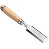 sourcing map Scalpello per legno da 2,5-0,6 cm, lame in acciaio al carbonio | Con protezioni in legno per falegnameria
