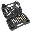 YobiLife Set di 21 punzoni e scalpelli, con martello in rame | Punzoni di precisione da 1/16 a 0,8 cm manici antiscivolo zigrinati Custodia modellata per stoccaggio portatile