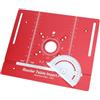 Funien Router Table Insert Plate, Guida per Mitra in Alluminio | Compatibile con fresatrici elettriche, struttura in alluminio anodizzato, leggera e resistente, lavorazione CNC precisa,