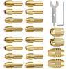 YobiLife Set di 22 mandrini per trapano, a cambio rapido, senza chiave | con pinze da 0,5-3,2 mm, adattatore per utensili rotanti in lega di ottone per lavorazione del legno fai da te, modellismo