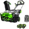 EGO SNT2124E-AP - Kit PROMO Spazzaneve 52 cm - Con 2 Batterie 6.0 Ah e Caricatore