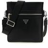 Guess Uomo Mini Tracolla Berlin Crossbody Flat Nero | design iconico Guess, scomparto principale capiente, logo signature del brand