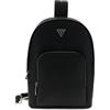 GUESS Uomo Borsa Milano Backpack Crossover Nero